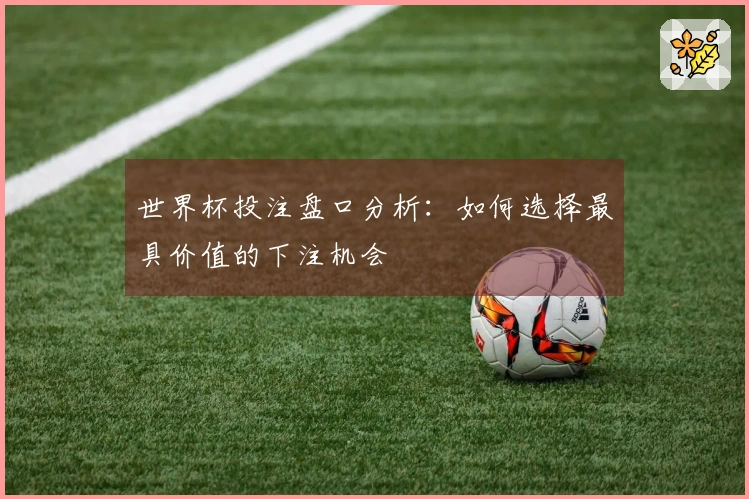 世界杯投注盘口分析：如何选择最具价值的下注机会
